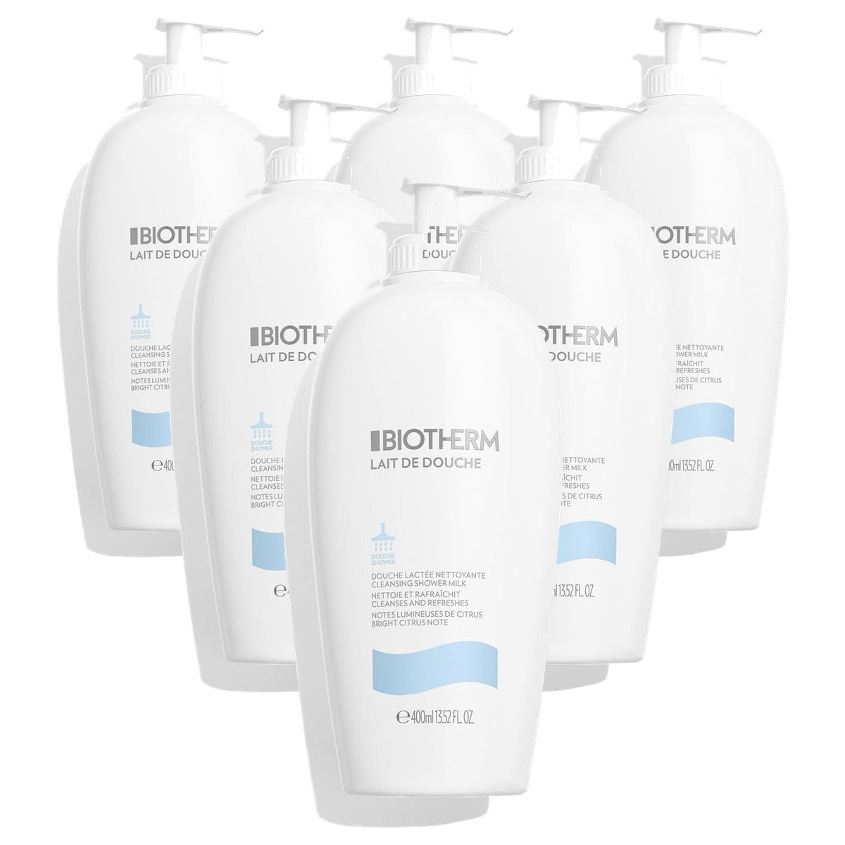 Biotherm Lait de Douche Douchegel met Life Plankton en Citrusextracten 400 ml - 6-pack