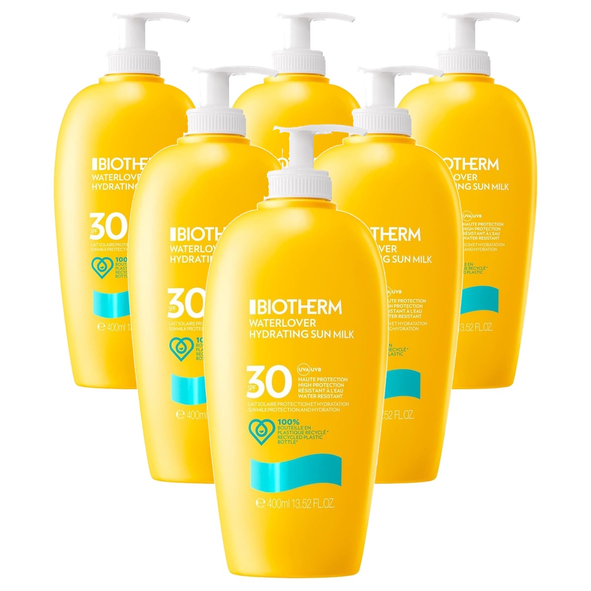 Biotherm Lait Solaire Hydratant SPF 30 Zonnelotion voor het Lichaam 400 ml - 6-pack