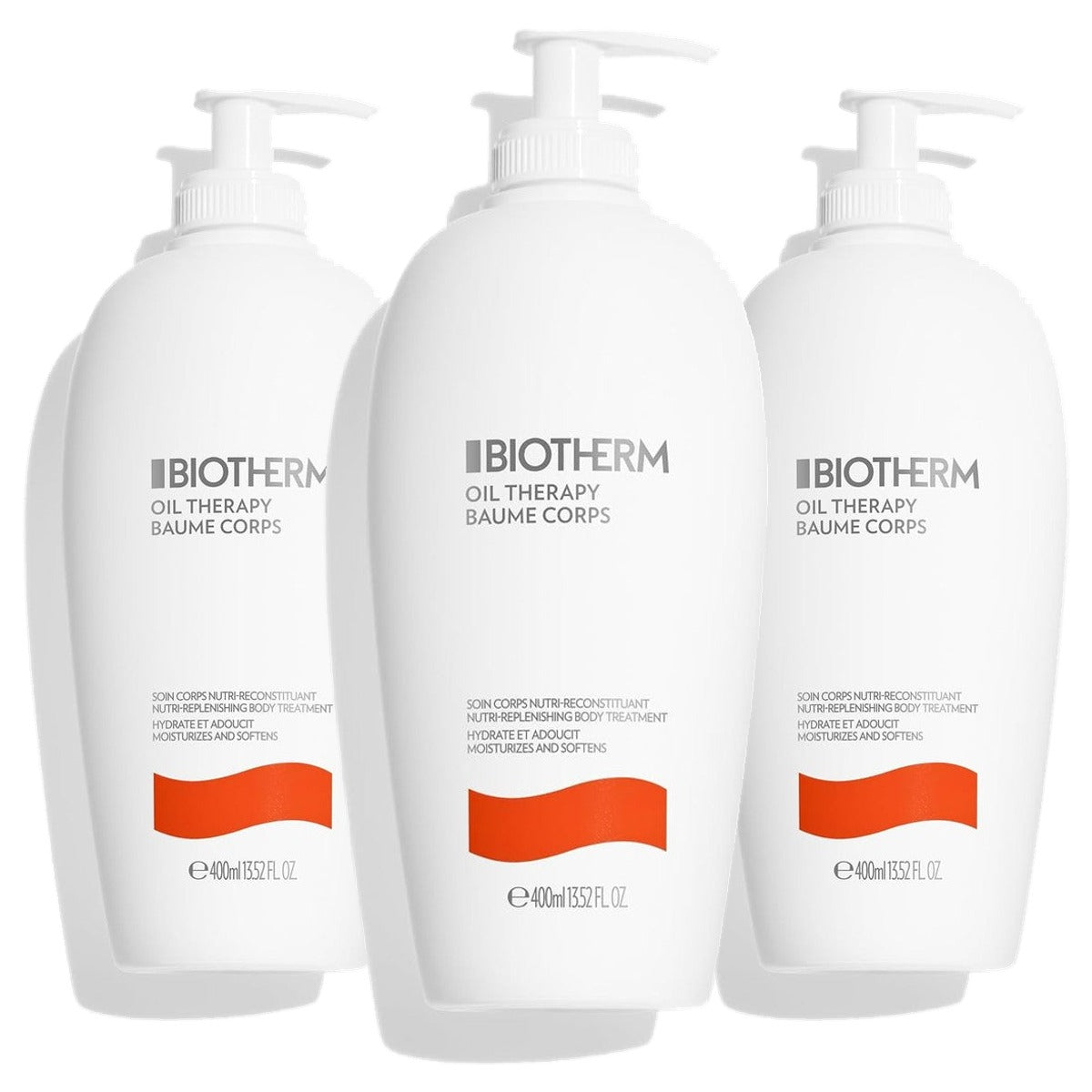 Biotherm Oil Therapy Baume Corps Bodylotion 400 ml - 3-pack