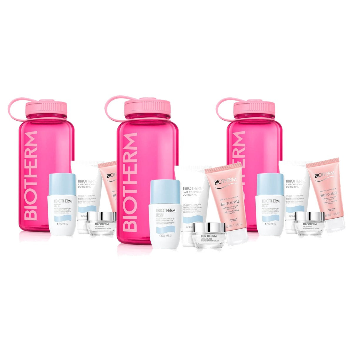 Biotherm Pink Drop-Set 4-delig Crème, Cleanser, Bodylotion & Deodorant - 3-pack