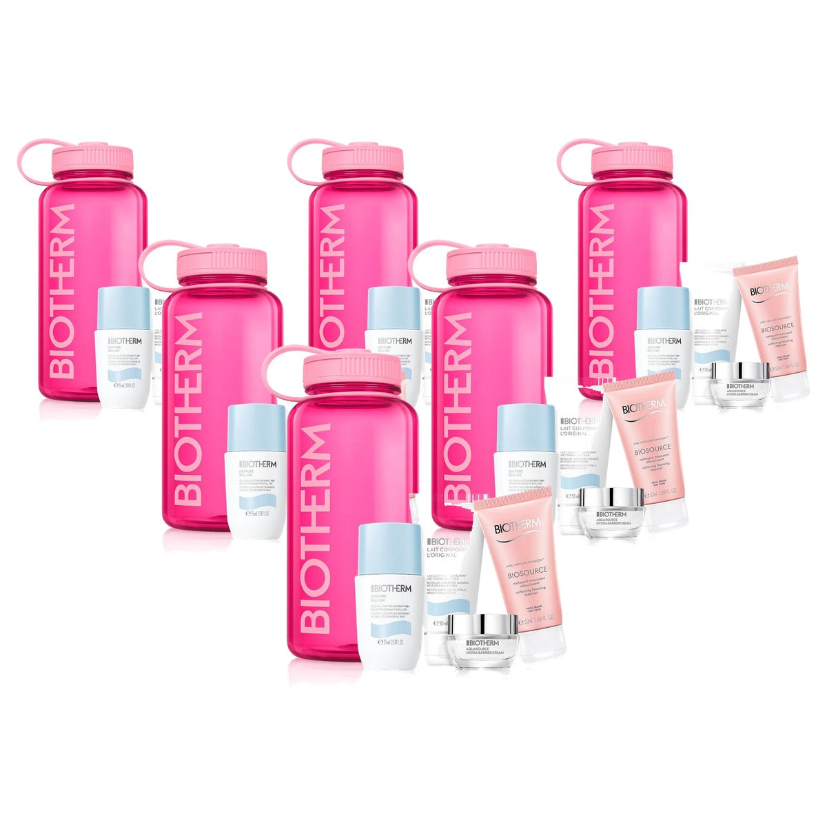 Biotherm Pink Drop-Set 4-delig Crème, Cleanser, Bodylotion & Deodorant - 6-pack