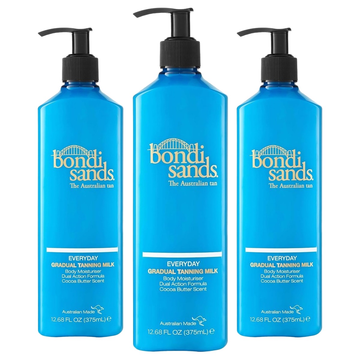 Bondi Sands Everyday Gradual Tanning Milk 3 x 375 ml - Voordeelverpakking