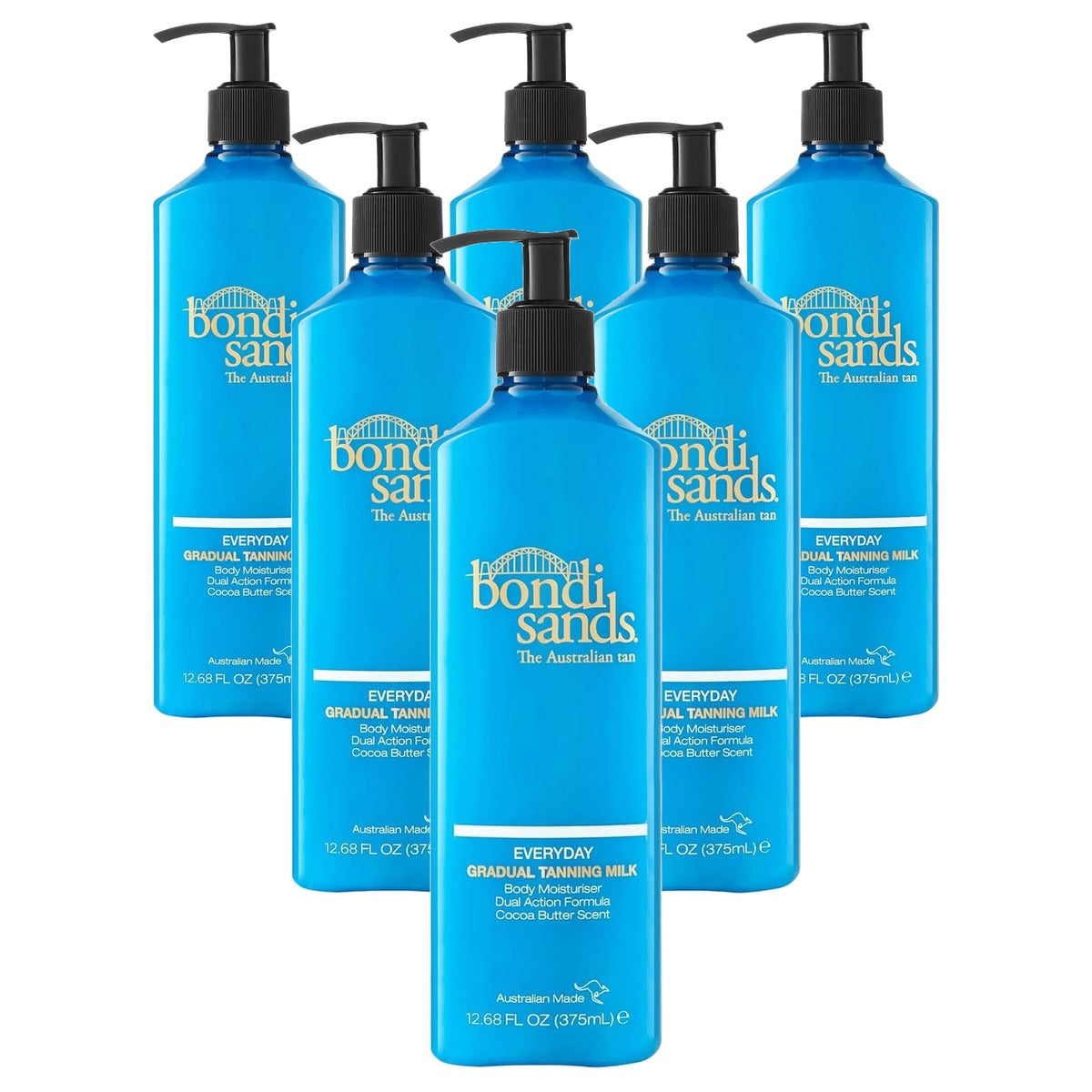 Bondi Sands Everyday Gradual Tanning Milk 6 x 375 ml - Voordeelverpakking