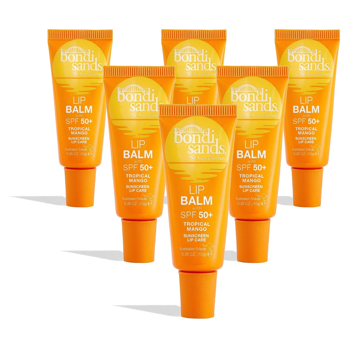 Bondi Sands Lip Balm SPF 50+ Tropical Mango 6 x 10 g - Voordeelverpakking