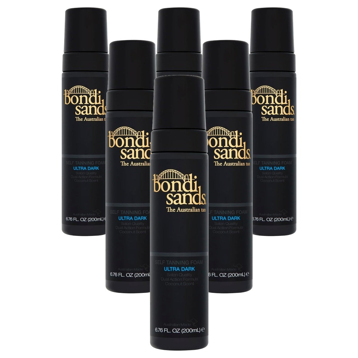 Bondi Sands Self Tanning Foam Ultra Dark 6 x 200 ml - Voordeelverpakking