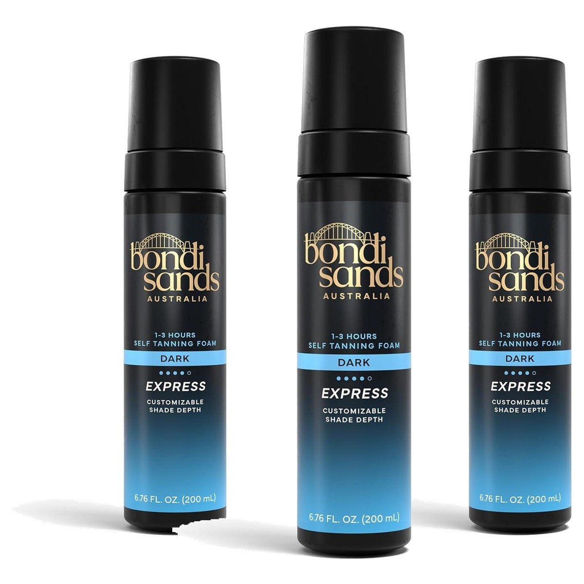 Bondi Sands Zelfbruiningsschuim 1 Hour Express 3 x 200 ml - Voordeelverpakking