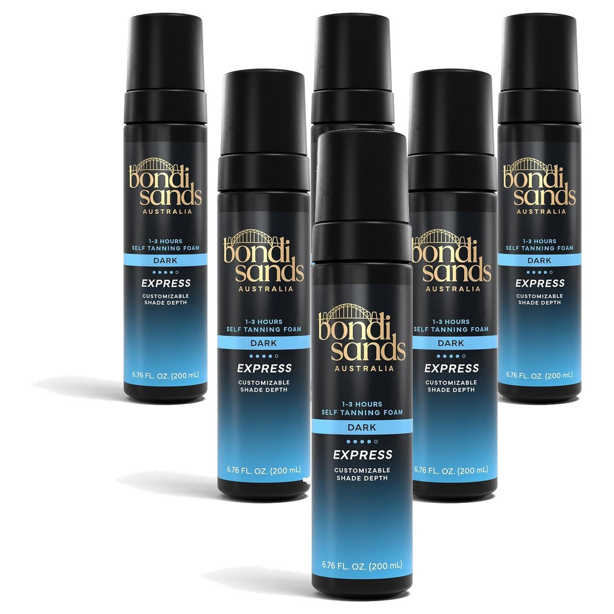Bondi Sands Zelfbruiningsschuim 1 Hour Express 6 x 200 ml - Voordeelverpakking