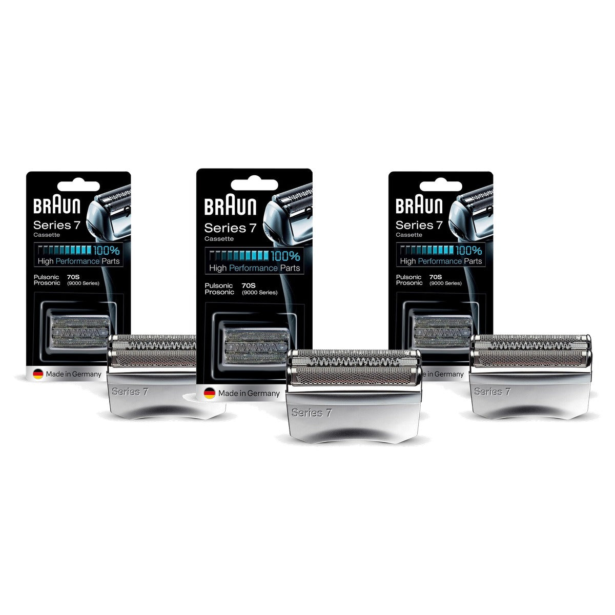 Braun Series 7 70S Scheercassette voor Scheerapparaat Zilver - 3-pack
