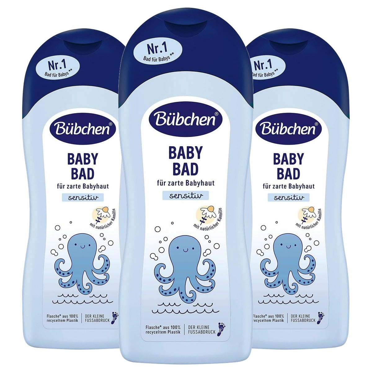 Bübchen Babybad met kamille 3 x 1000 ml - Voordeelverpakking