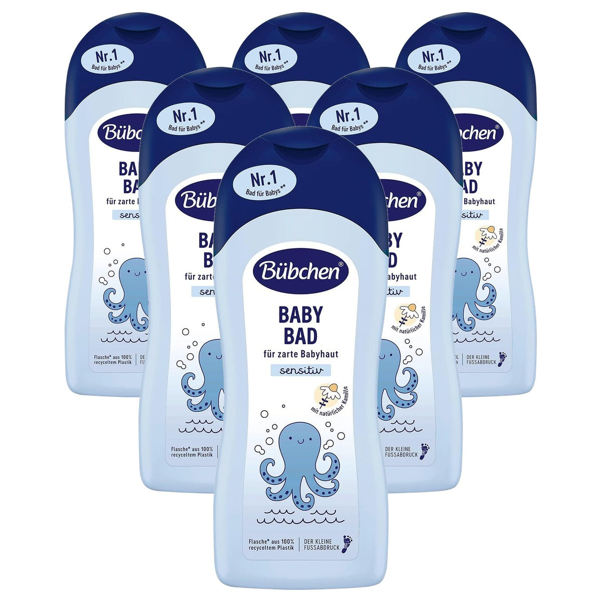 Bübchen Babybad met kamille 6 x 1000 ml - Voordeelverpakking