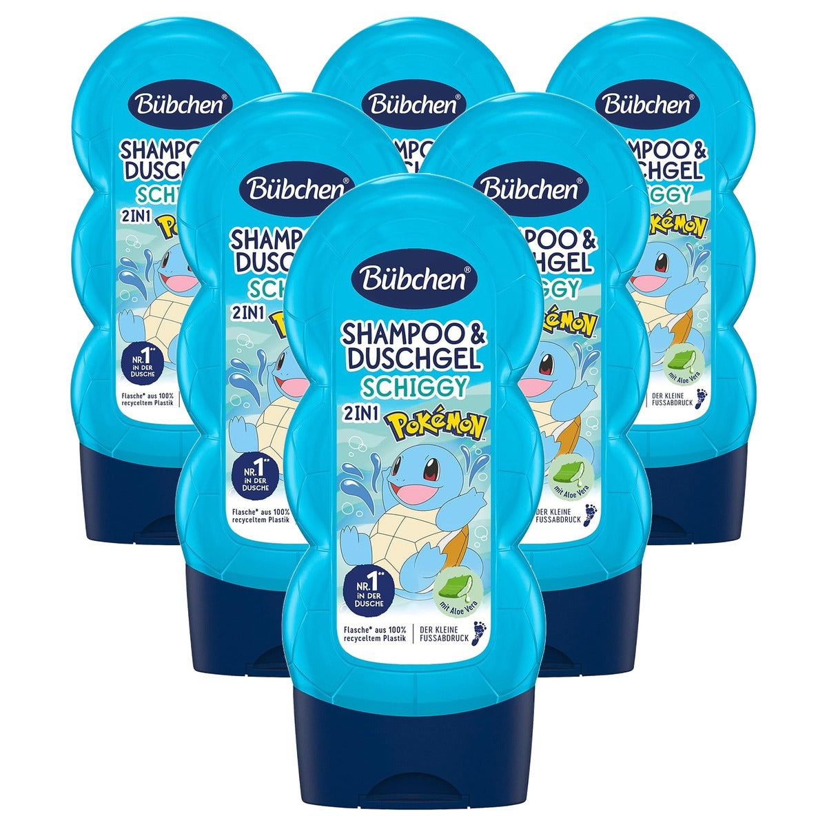 Bübchen Pokémon Schiggy Edition Shampoo & Douchegel 6 x 230 ml - Voordeelverpakking