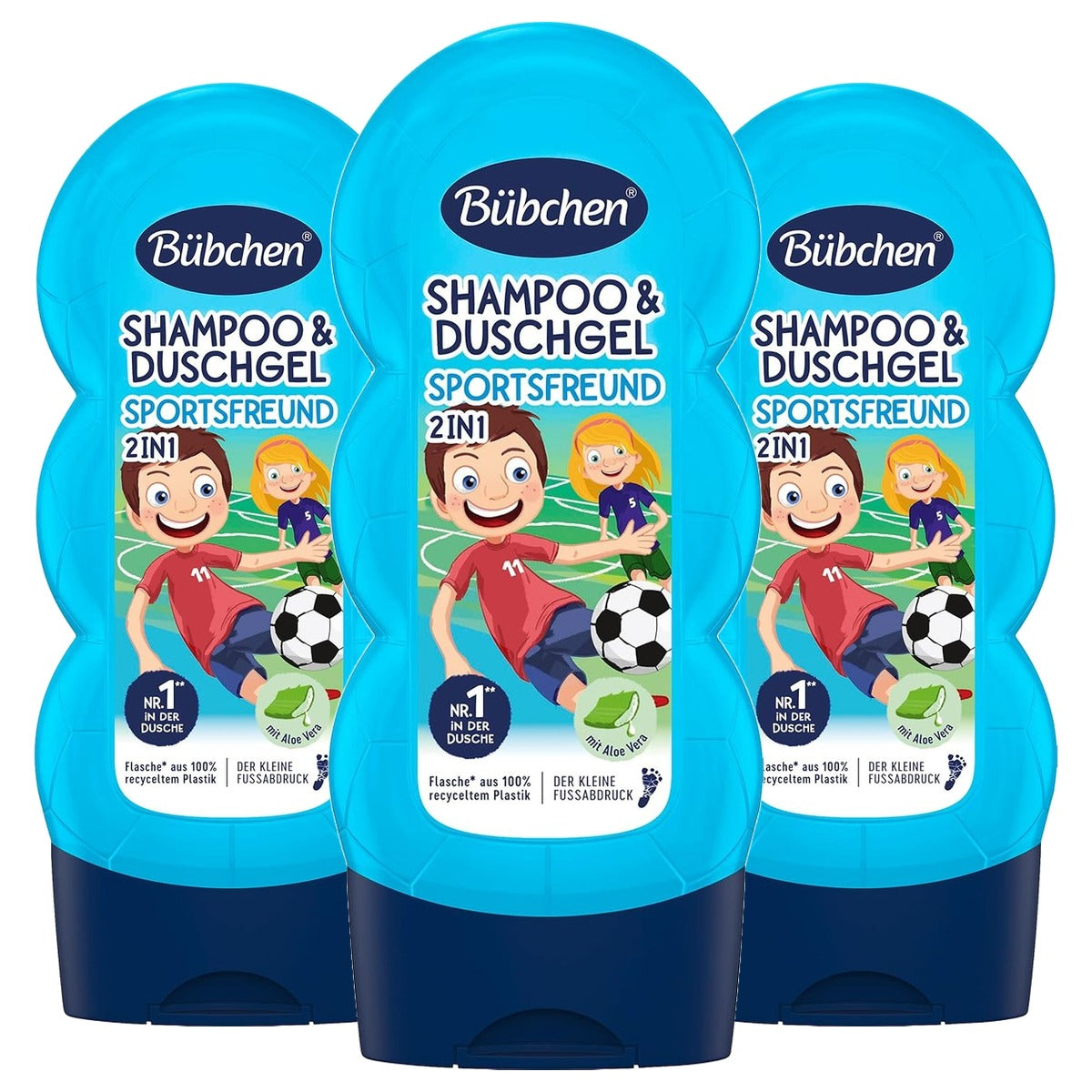Bübchen Sportsfreund 2-in-1 shampoo & douchegel 3 x 230 ml - Voordeelverpakking