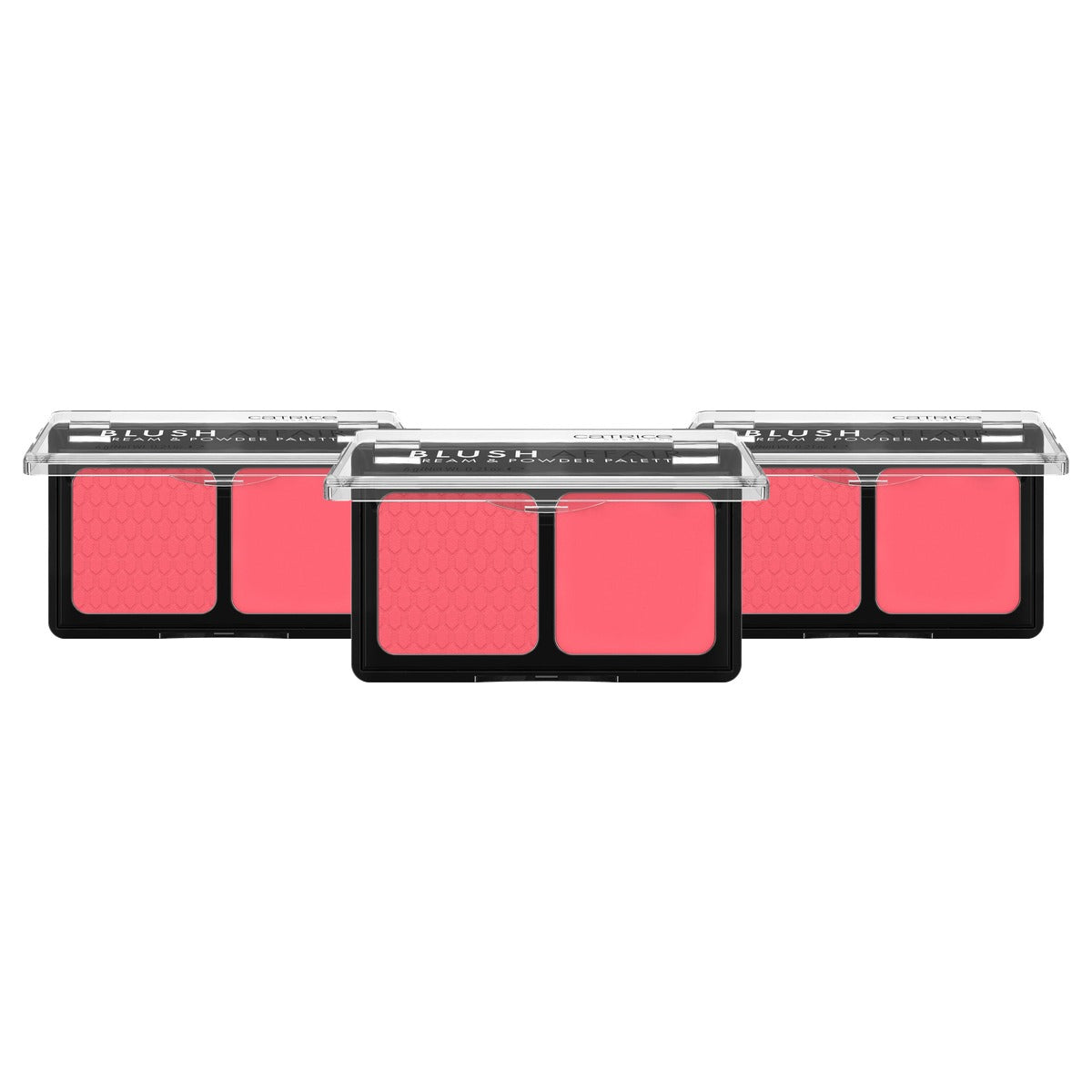 Catrice Cosmetics Blush Affair Cream & Powder Palette nr. 010 rood - 3-pack
