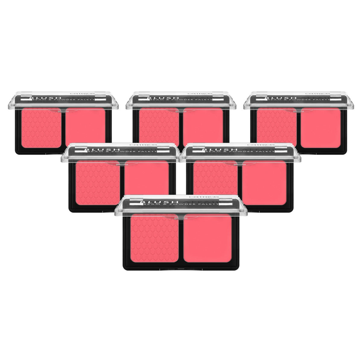 Catrice Cosmetics Blush Affair Cream & Powder Palette nr. 010 rood - 6-pack