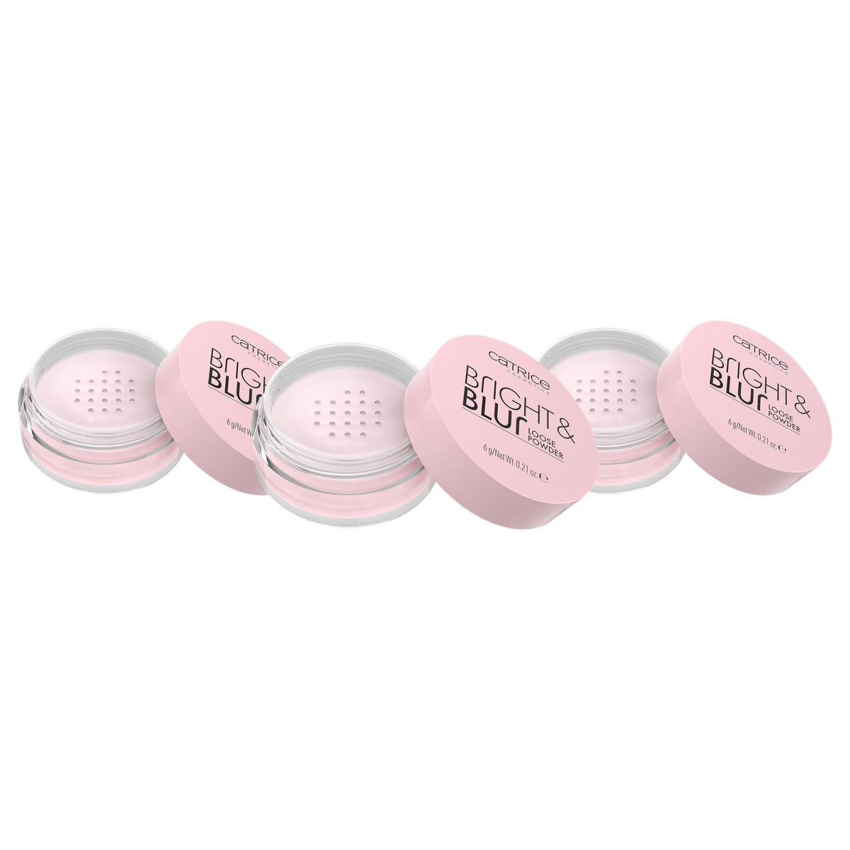 Catrice Bright & Blur Loose Powder losse poeder 010 roze - 3-pack