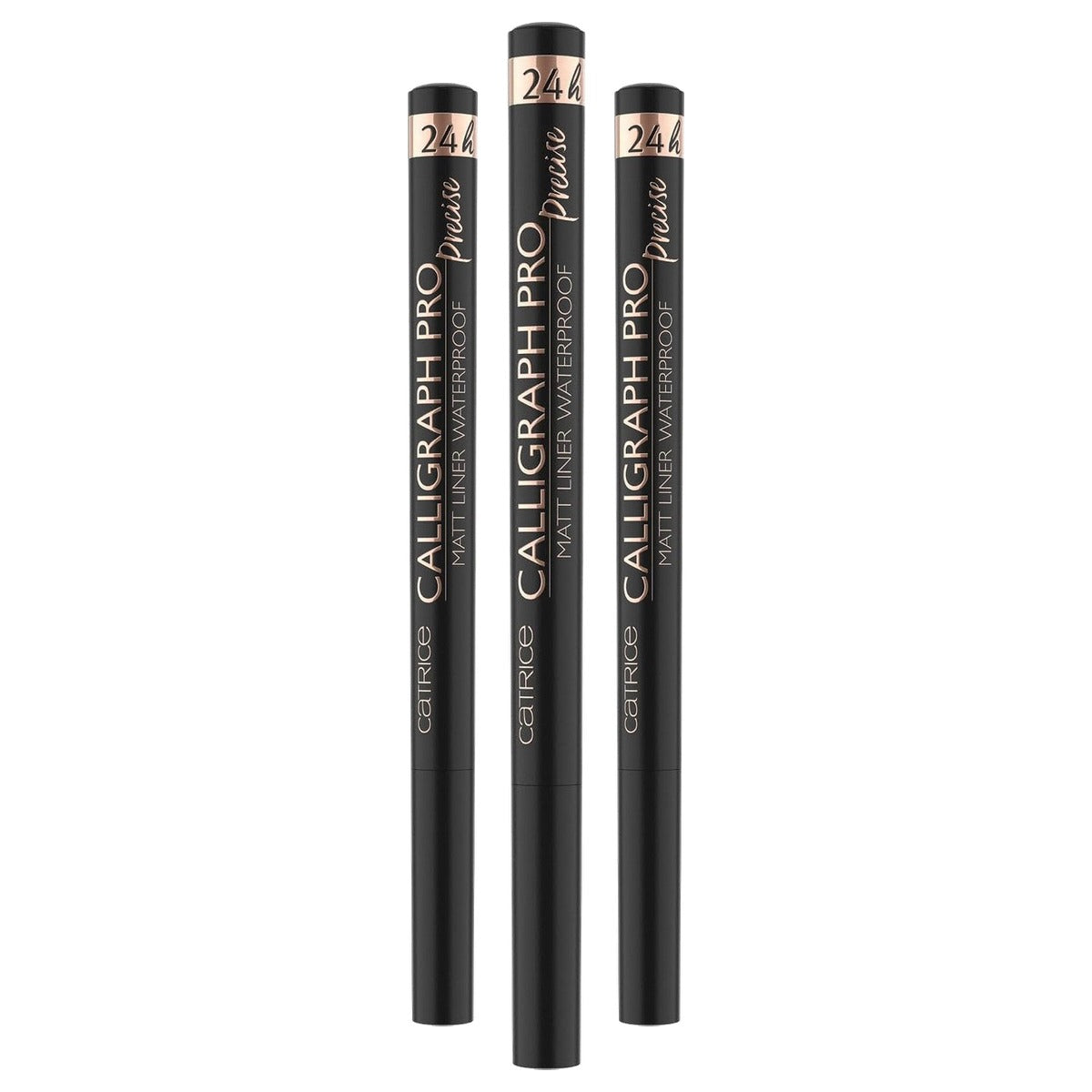 Catrice Calligraph Pro Precise 24H Matt Liner Waterproof 010 zwart 1,2 ml - 3-pack