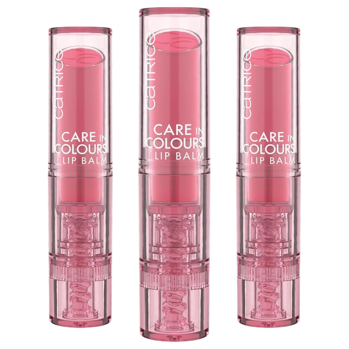 Catrice Cosmetics Care In Colours Lip Balm nr. 070 roze 3 g - 3-pack
