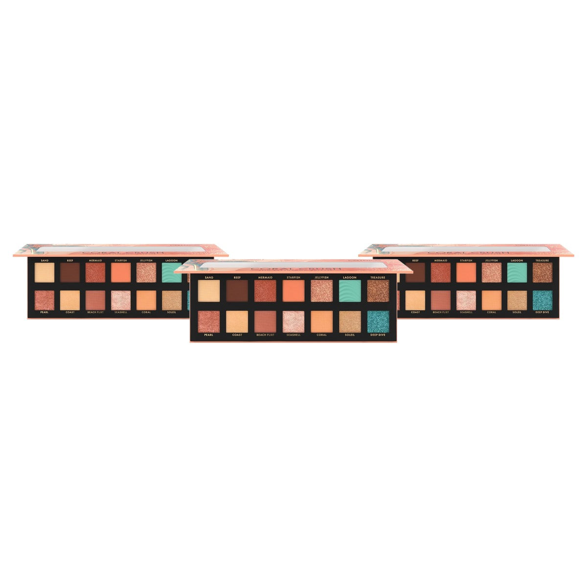 Catrice Coral Crush Slim oogschaduwpalet 030 14 kleuren 10,6 g - 3-pack