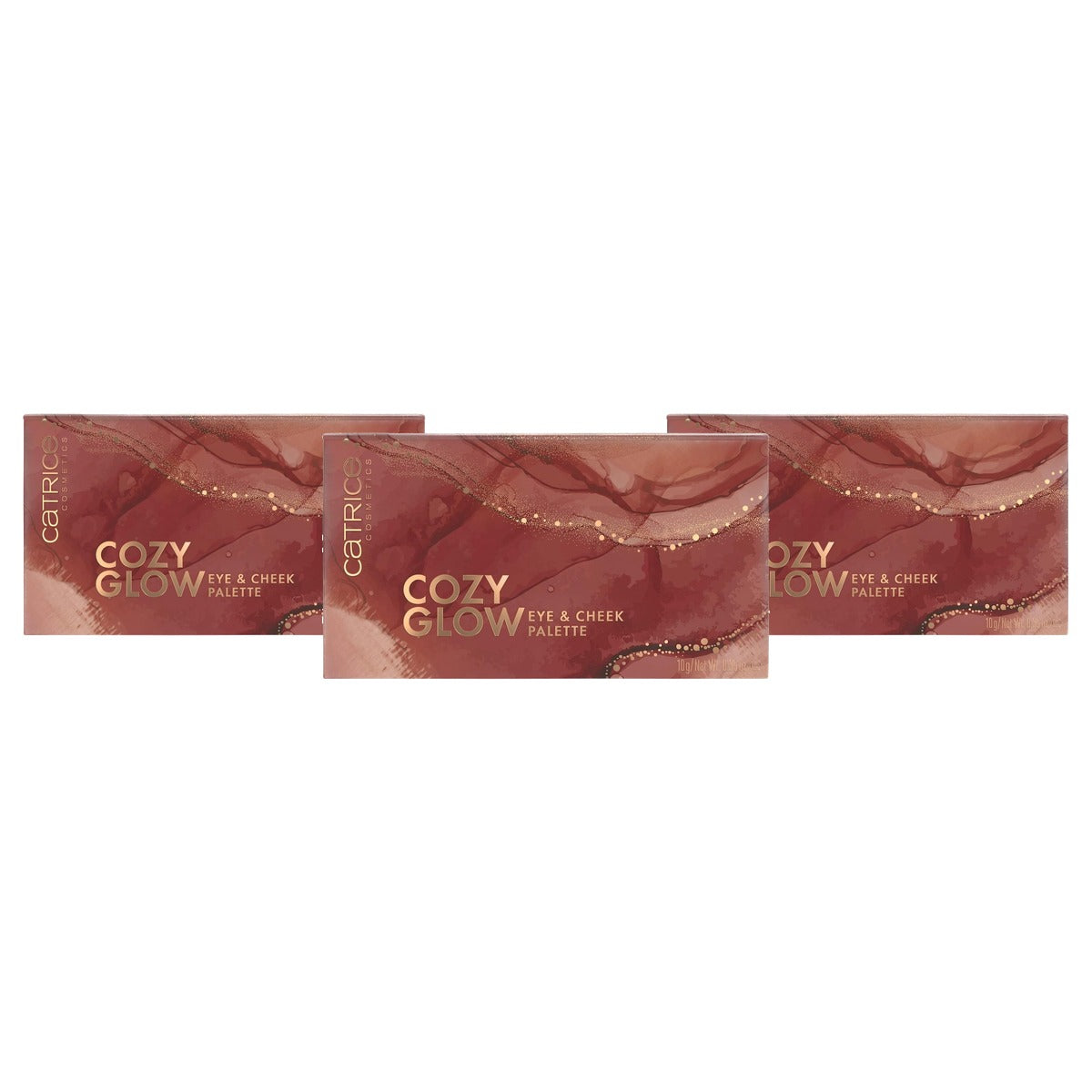 Catrice Cosmetics Cozy Glow Eye & Cheek Palette 6 kleuren 10 g - 3-pack