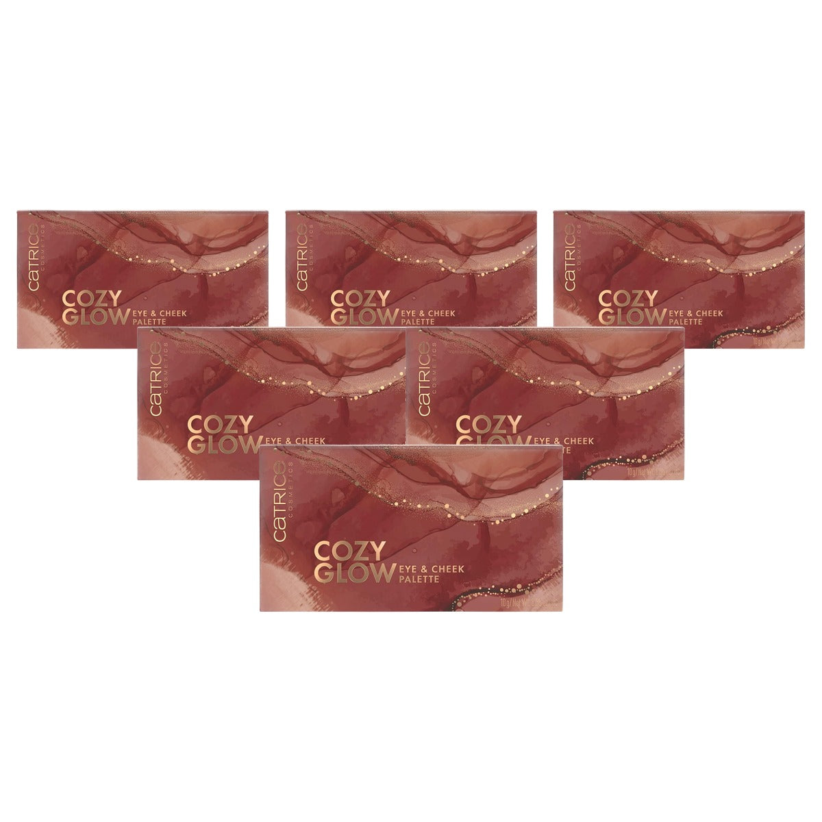 Catrice Cosmetics Cozy Glow Eye & Cheek Palette 6 kleuren 10 g - 6-pack