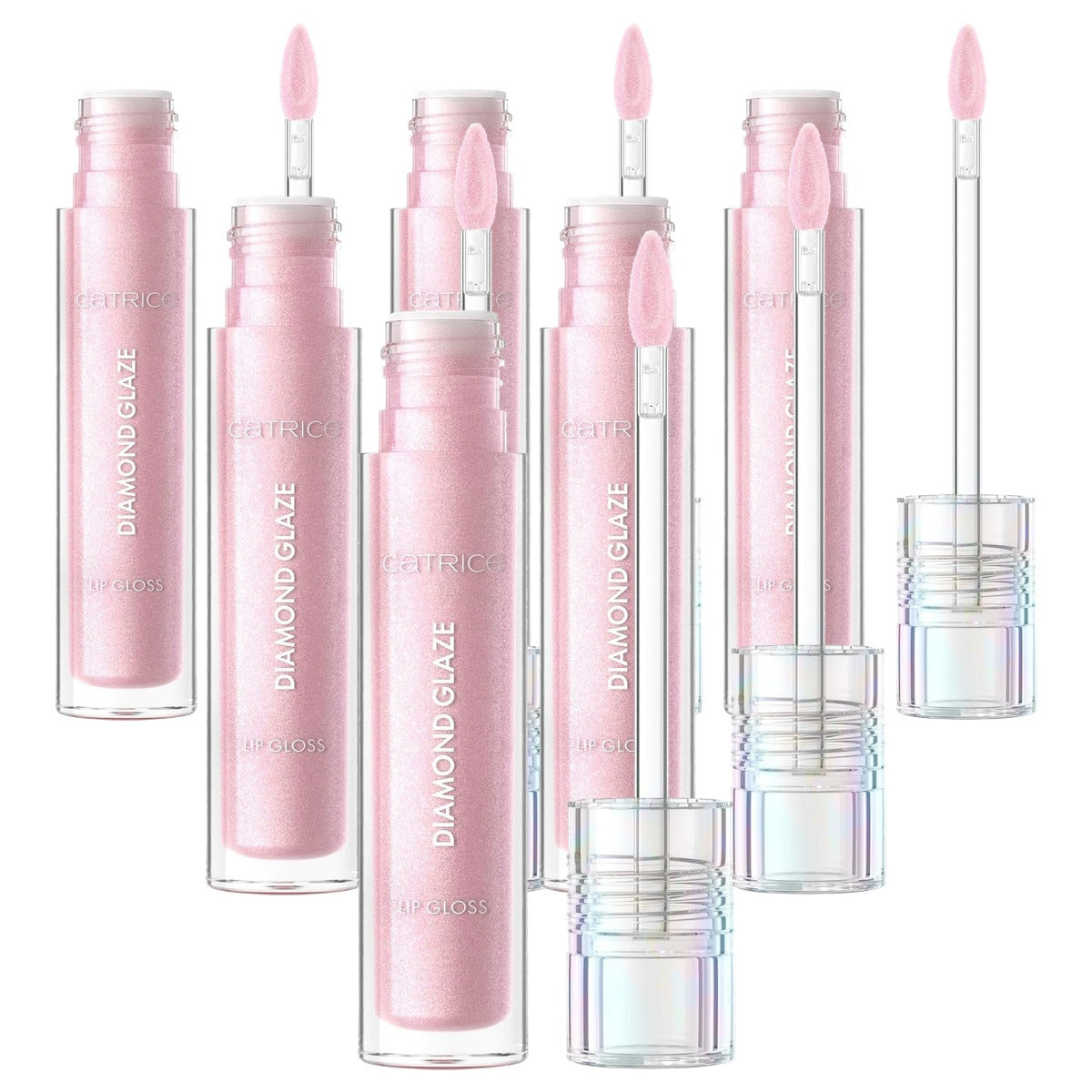 Catrice Cosmetics Diamond Glaze lipgloss 020 roze - 6-pack