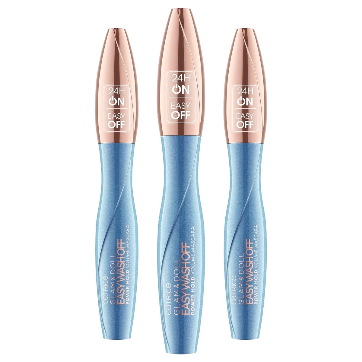 Catrice Cosmetics Glam & Doll Easy Wash Off mascara 010 zwart 9 ml - 3-pack