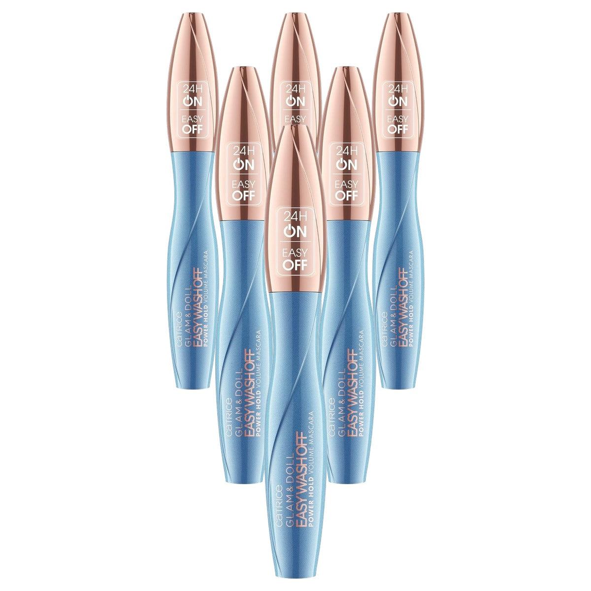 Catrice Cosmetics Glam & Doll Easy Wash Off mascara 010 zwart 9 ml - 6-pack