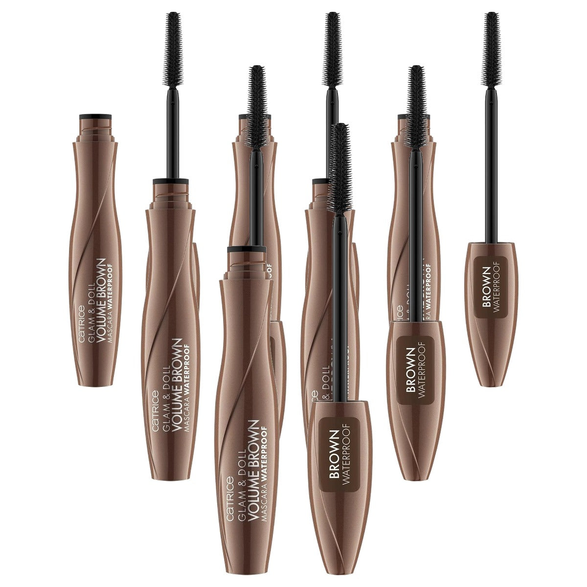 Catrice Glam & Doll Volume Brown Mascara Waterproof - 6-pack