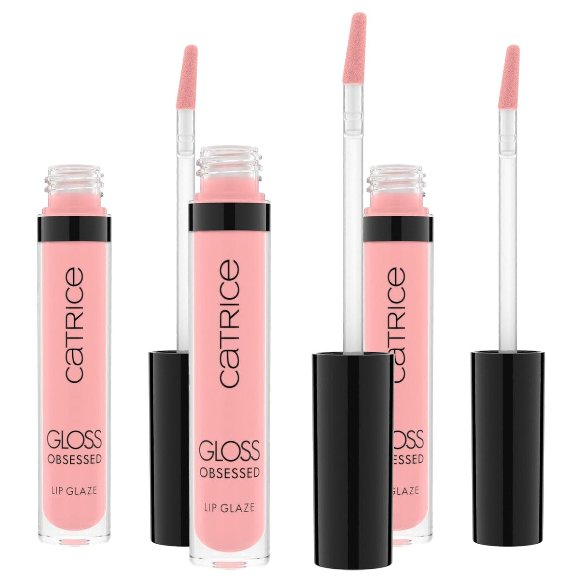 Catrice Cosmetics Gloss Obsessed Lip Glaze lipgloss 020 roze 2,5 ml - 3-pack