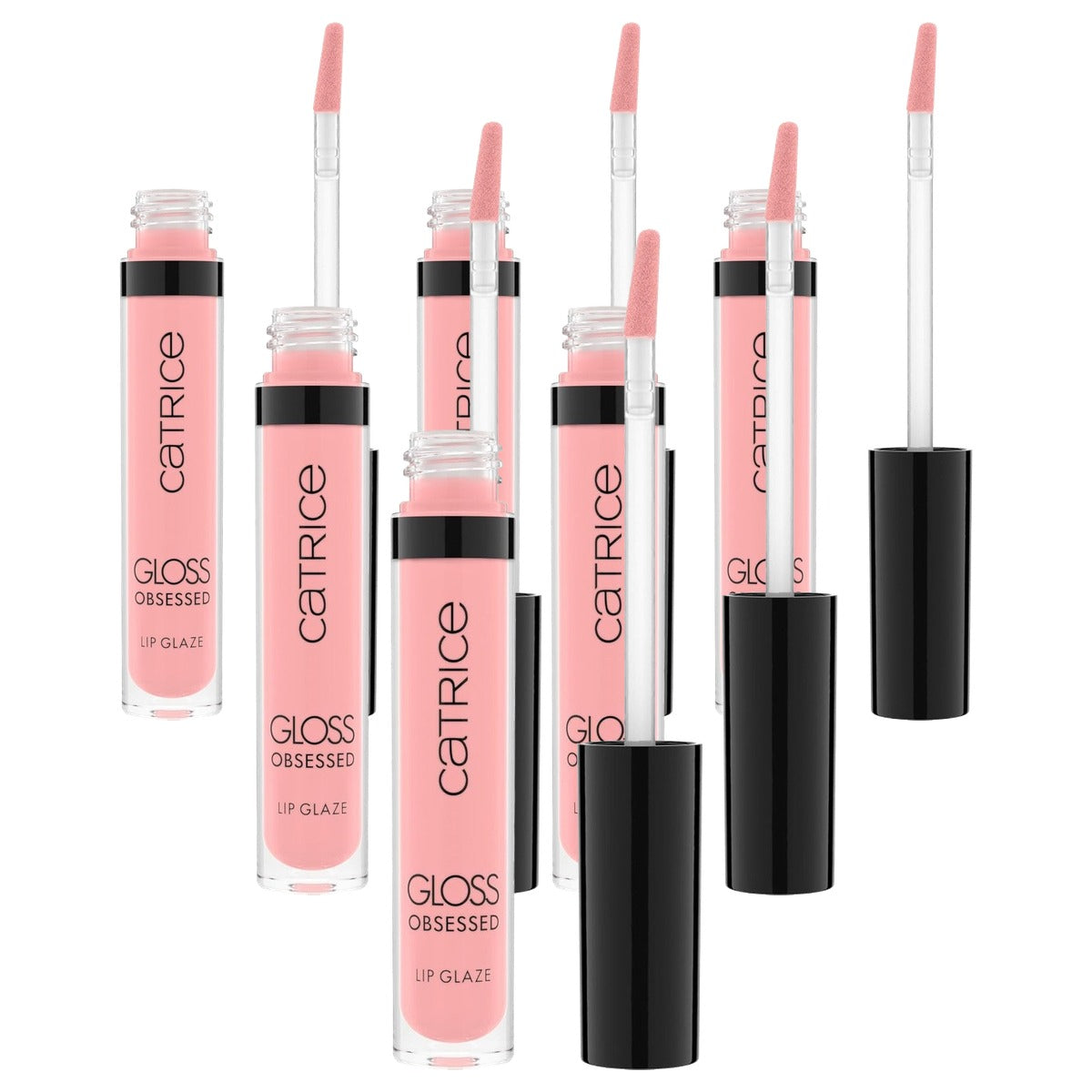 Catrice Cosmetics Gloss Obsessed Lip Glaze lipgloss 020 roze 2,5 ml - 6-pack