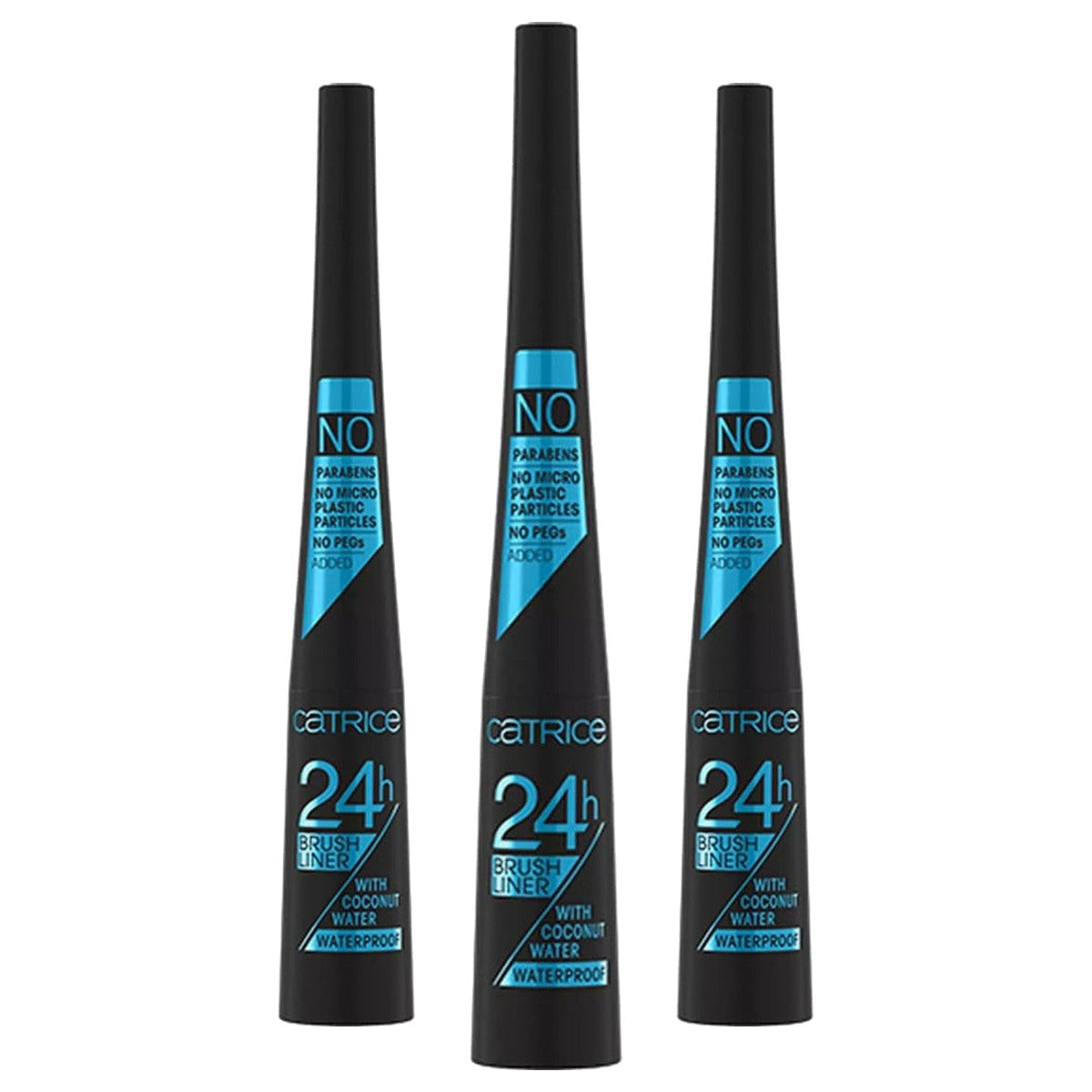 Catrice Go Big. Go Bold. 24h Waterproof eyeliner zwart 3 ml - 3-pack