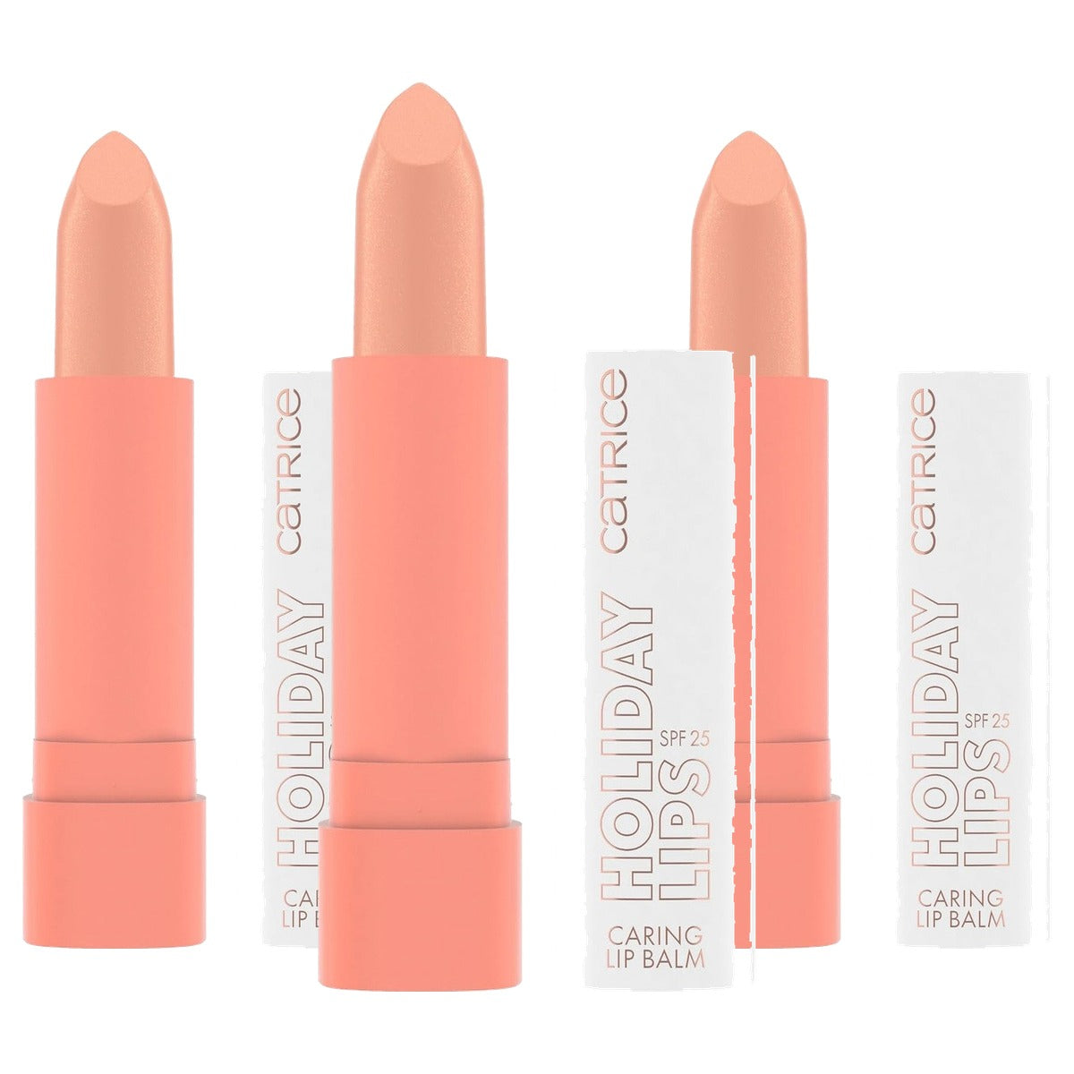 Catrice Cosmetics Holiday Lips Caring Lip Balm 040 roze - 3-pack
