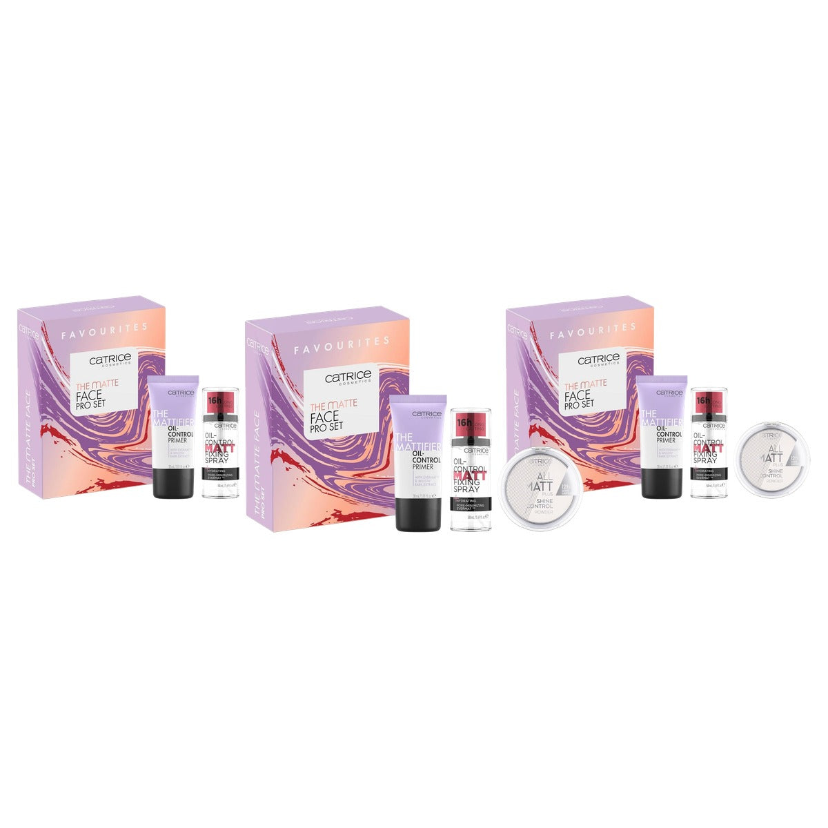 Catrice Cosmetics The Matte Face Pro gezichtsset 3-delig - 3-pack