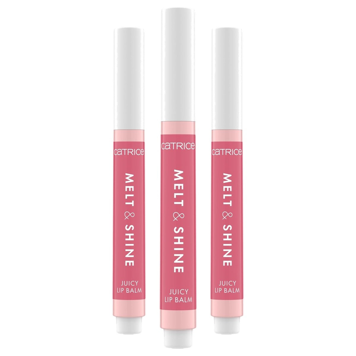 Catrice Cosmetics Melt & Shine Juicy Lip Balm nr. 020 nude 1,3 g - 3-pack