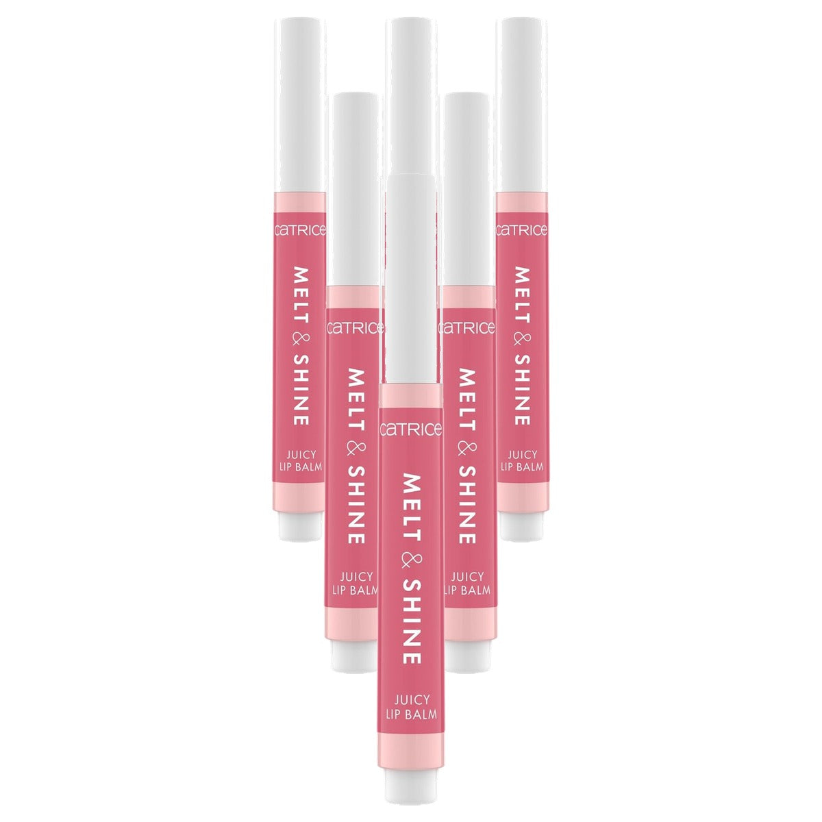 Catrice Cosmetics Melt & Shine Juicy Lip Balm nr. 020 nude 1,3 g - 6-pack