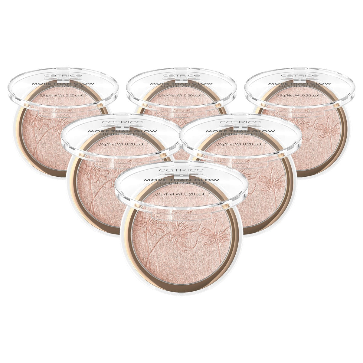 Catrice Cosmetics More Than Glow highlighter 020 Rose Beam 5,9 g - 6-pack