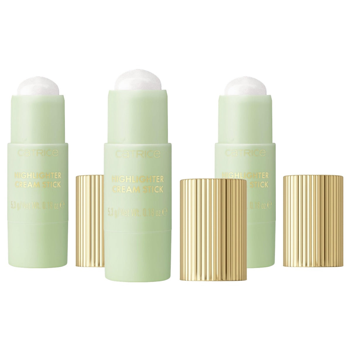 Catrice Pistachio Cream Delight Highlighter Cream Stick C01 goud - 3-pack
