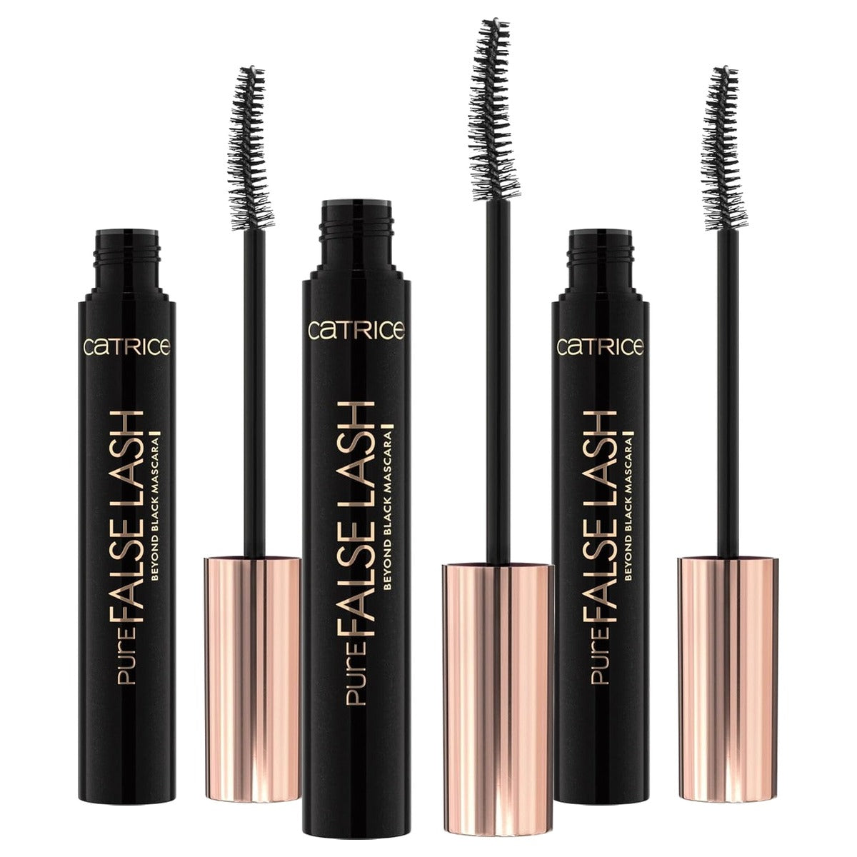 Catrice Pure False Lash Beyond Black mascara 010 zwart 10 ml - 3-pack