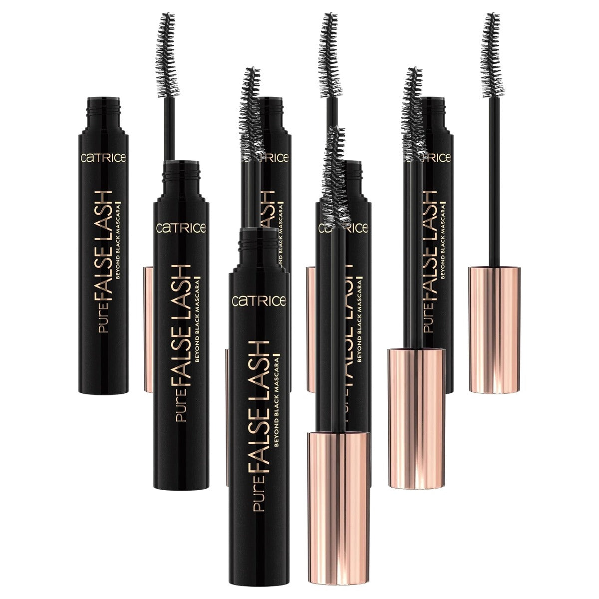 Catrice Pure False Lash Beyond Black mascara 010 zwart 10 ml - 6-pack