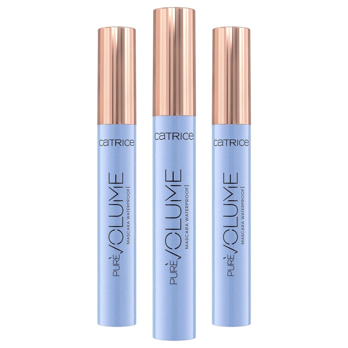 Catrice Cosmetics Pure Volume Mascara Waterproof zwart 10 ml - 3-pack