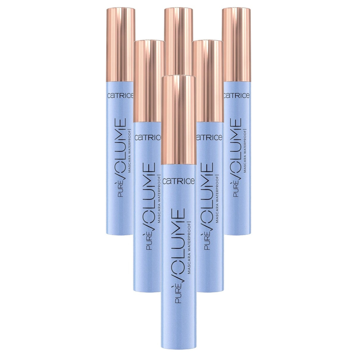 Catrice Cosmetics Pure Volume Mascara Waterproof zwart 10 ml - 6-pack