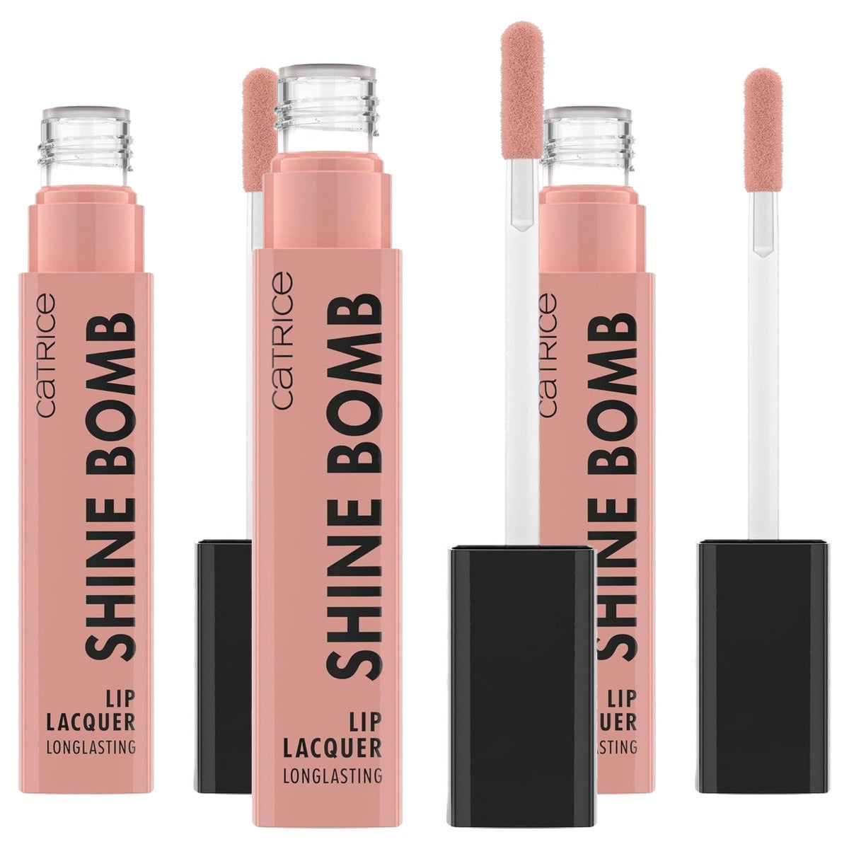 Catrice Cosmetics Shine Bomb Lip Lacquer lippenstift nr. 010 nude - 3-pack