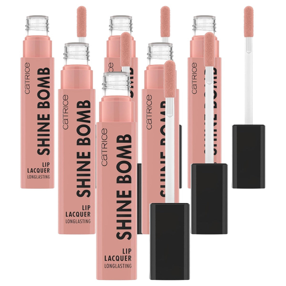 Catrice Cosmetics Shine Bomb Lip Lacquer lippenstift nr. 010 nude - 6-pack