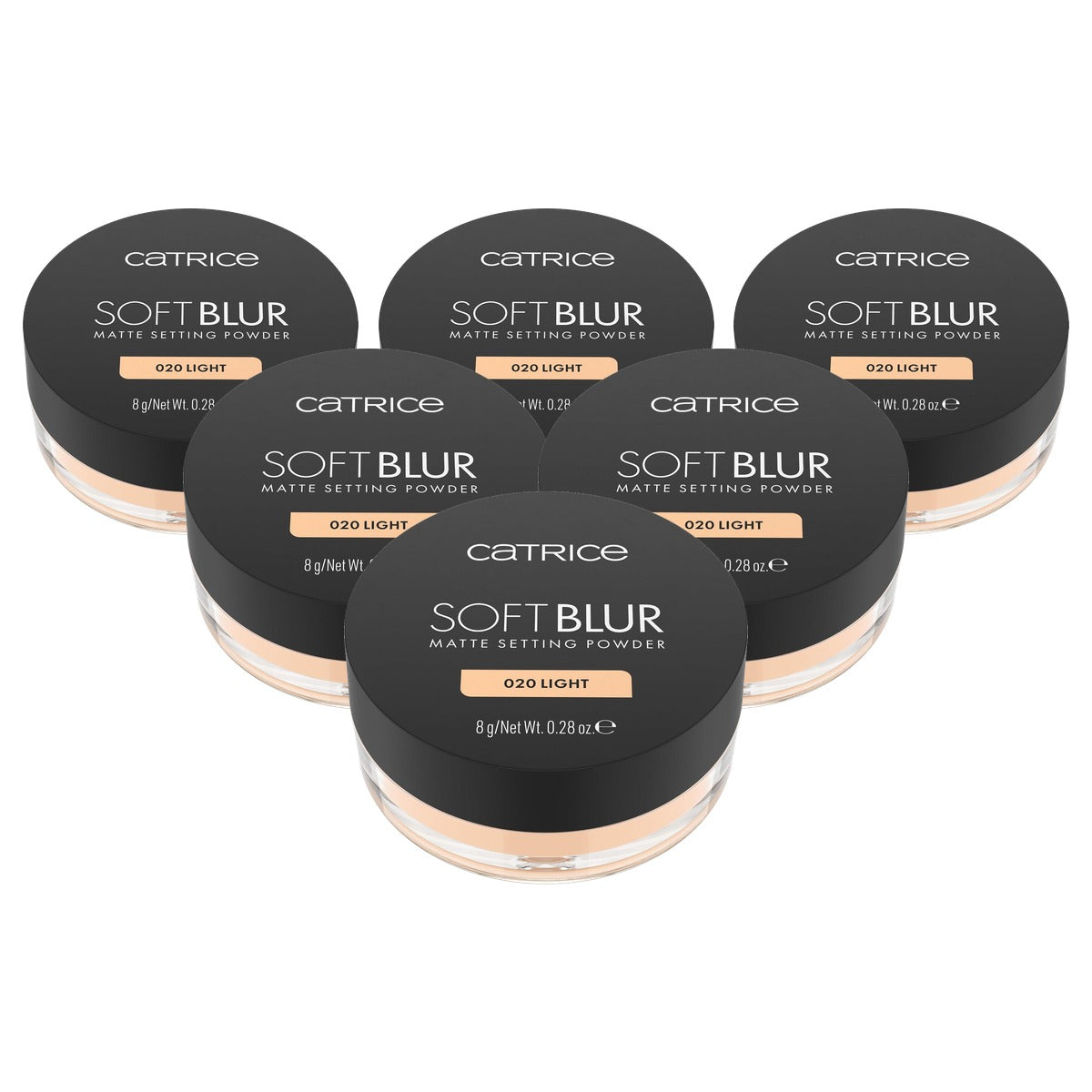 Catrice Cosmetics Soft Blur Matte Setting Powder 020 Nude 8 g - 6-pack