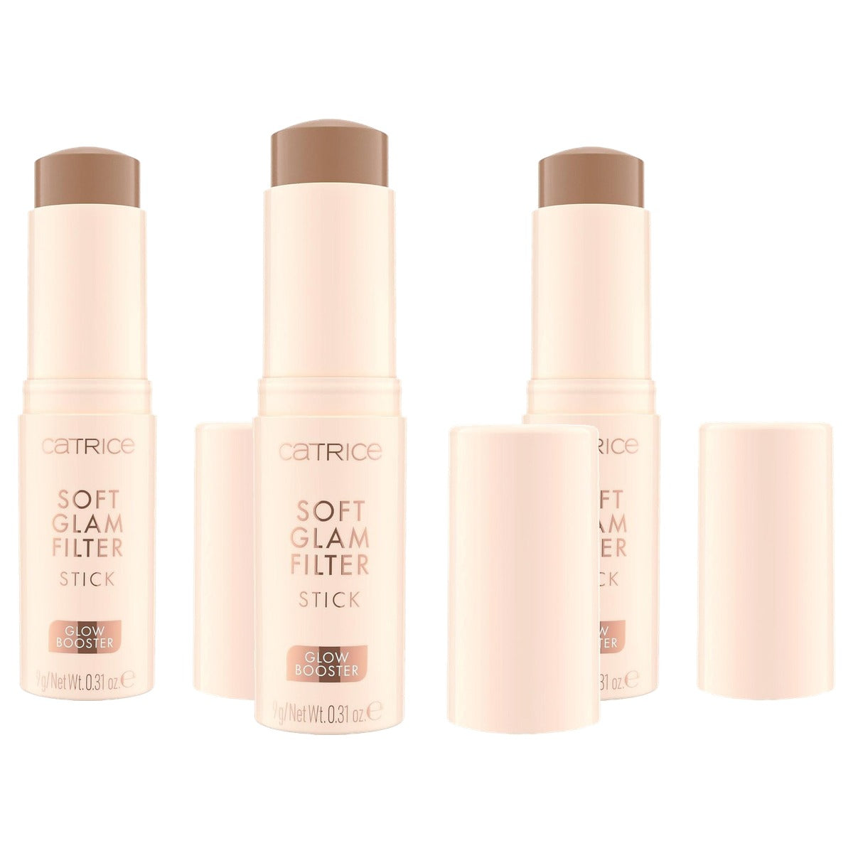 Catrice Cosmetics Soft Glam Filter Stick basis 020 nude - 3-pack