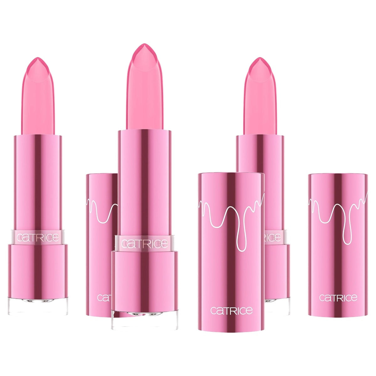 Catrice Cosmetics Soft Glaze Glow Lip Balm 010 roze 3,5 g - 3-pack
