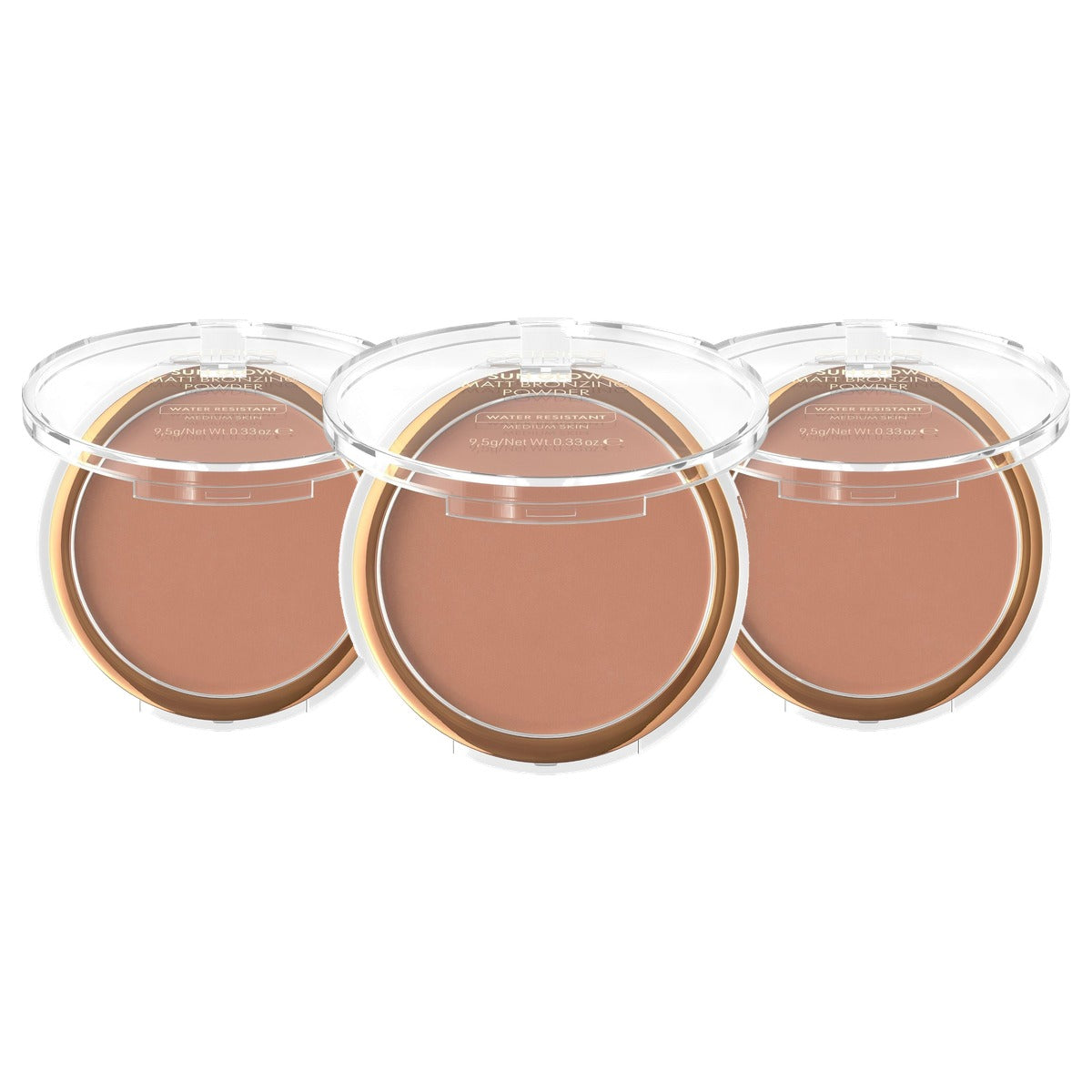 Catrice Cosmetics Sun Glow Matt Bronzing Powder 030 Medium Brons - 3-pack