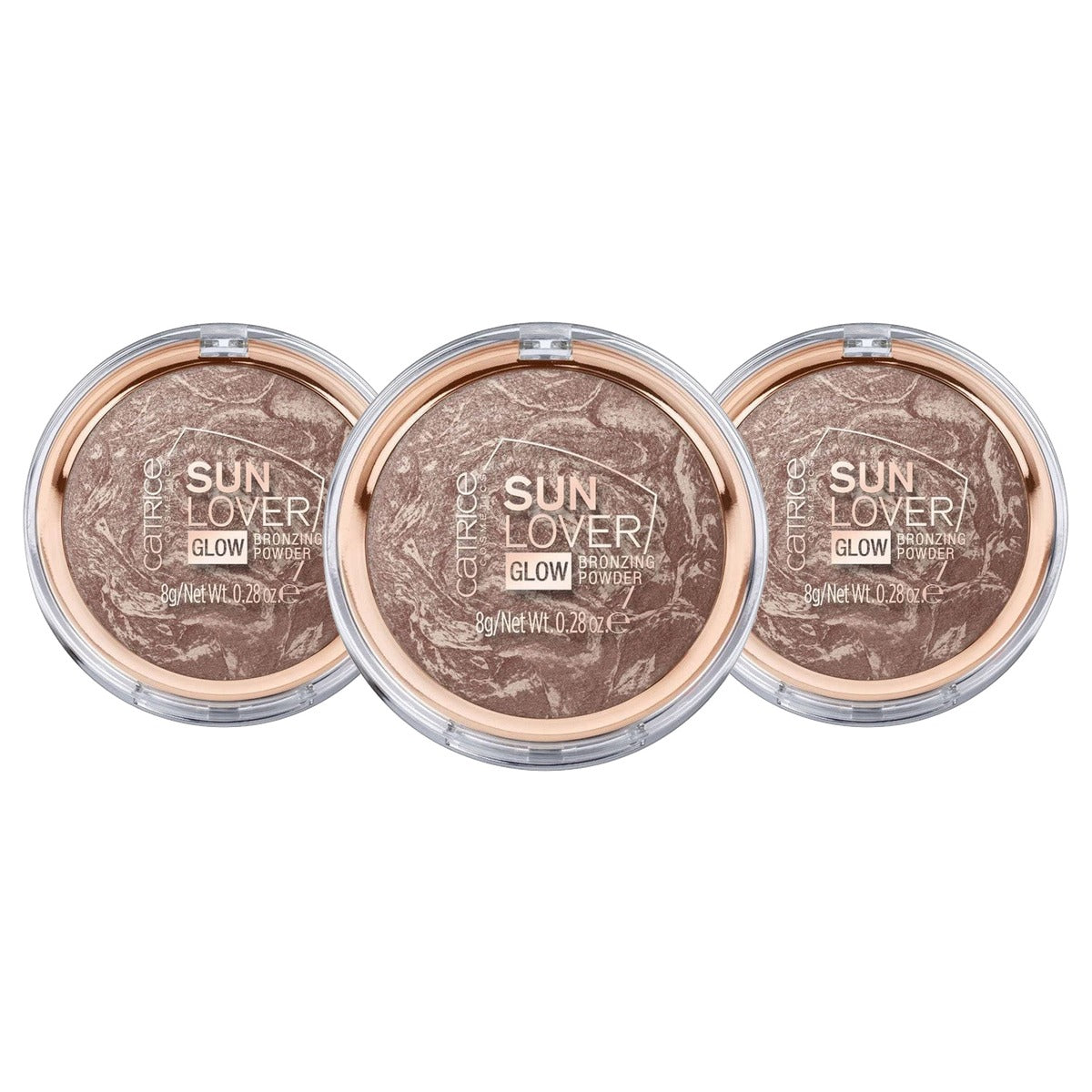 Catrice Cosmetics Sun Lover Glow bronzer 010 sunkissed look - 3-pack