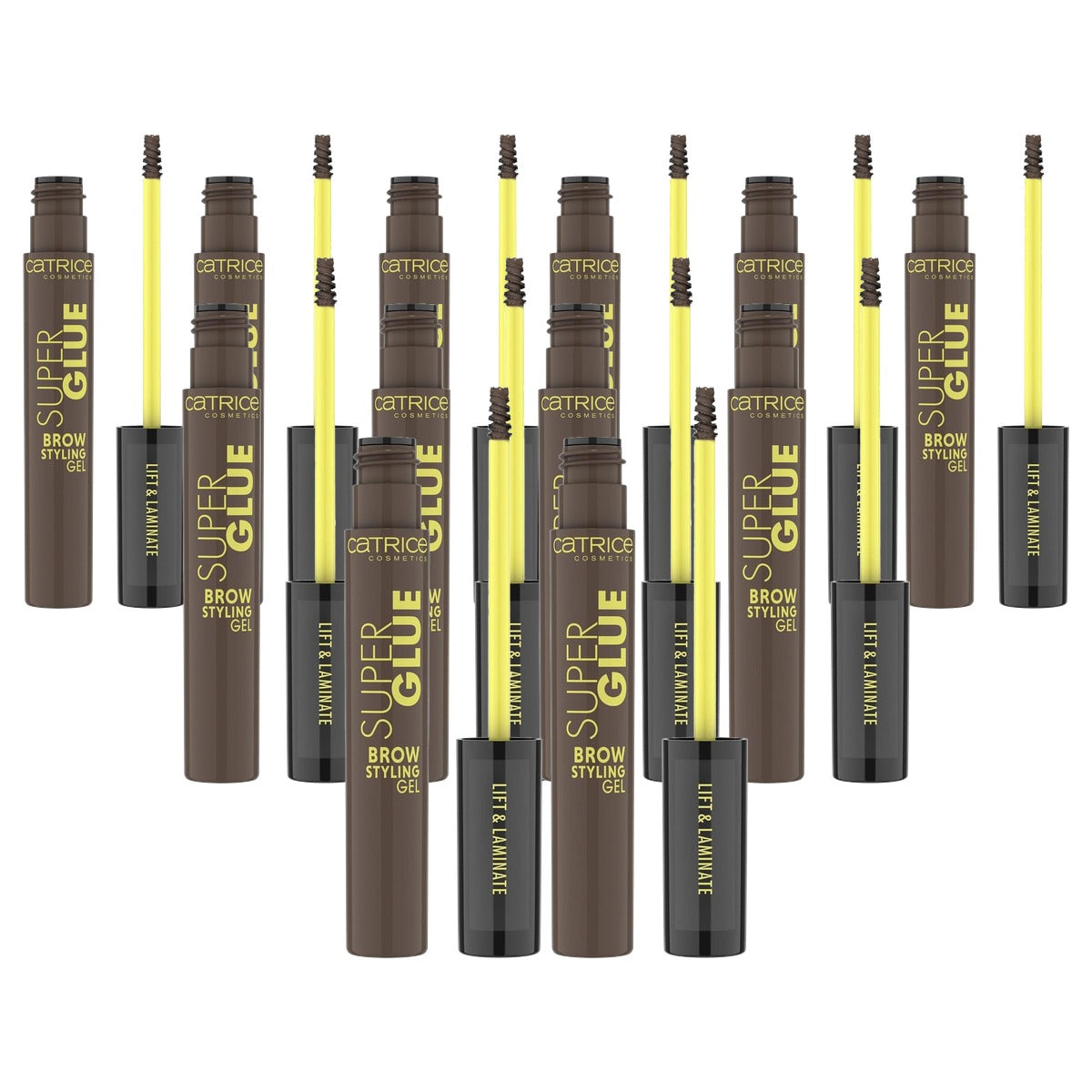 Catrice Cosmetics Super Glue Brow Styling Gel nr. 030 bruin 2 stuks - 6-pack