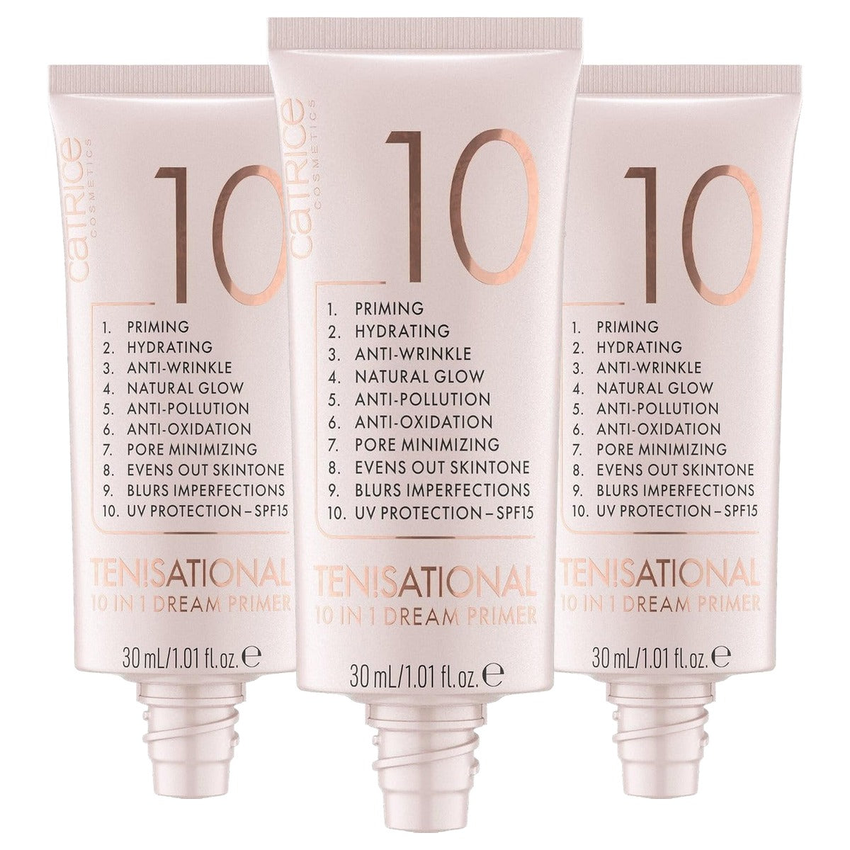 Catrice Tensational 10-in-1 Dream Primer nude 30 ml - 3-pack